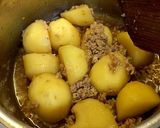 甘酒で作る☆新じゃがと豚ひき肉の甘辛煮作り方4写真