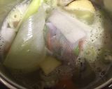 豆腐と野菜だけ昆布だしのけんちん汁作り方4写真