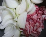 トマト缶と豚こま肉で♡簡単ハヤシライス作り方1写真