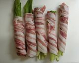 ウルイ（ぎぼうし）の肉巻き焼き☆作り方2写真