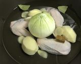 土鍋で作る 丸ごと新玉ねぎと手羽先スープ作り方7写真