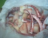 クックパーで里芋といかの煮物作り方4写真