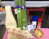 アスパラとポテトのチーズ焼き！鍋いらず☆作り方1写真