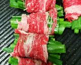 九条ネギの肉巻き、簡単グリル焼き作り方3写真
