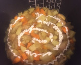 炊飯器で簡単こくマヨ和風カレー炊き込み飯作り方3写真