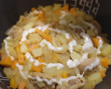 炊飯器で簡単こくマヨ和風カレー炊き込み飯作り方4写真