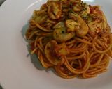 マッシュルーム・長ネギトマトパスタ作り方4写真