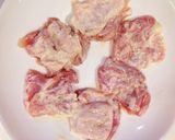 しいたけの鶏もも肉詰め＊チキン南蛮風作り方1写真