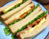 濃厚ソースでトマトと卵のサンドイッチ作り方9写真