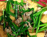 豚肉と厚揚げとニラのカレー炒め作り方4写真