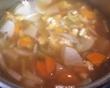 豆腐と野菜だけ昆布だしのけんちん汁作り方5写真