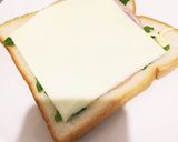 たった5分！大葉とハムチーズトースト★作り方4写真