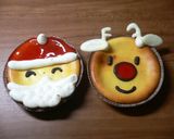 サンタとトナカイのチーズケーキ作り方9写真