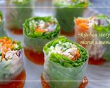 生春巻きのコツ♪野菜とチキンの生春巻き作り方8写真