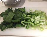 青菜の味噌炒め作り方1写真