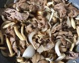 豚薄切り肉のバーベキューソース炒め作り方4写真