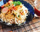 冷製八宝炒め乗せ・ピリ辛冷やし中華作り方9写真