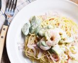 エビアボ+紫玉ねぎとゆかりの冷製パスタ作り方4写真