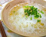 まんぷくダイエット＊しらたき麺の塩鶏そば作り方9写真