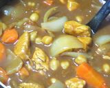 超スパイシー☆パクチーとひよこ豆のカレー作り方6写真