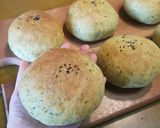 HB摘んだよもぎで♪もちふわよもぎ餡パン作り方7写真