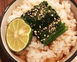 クレソンおひたしの冷たい出汁茶漬け作り方2写真