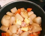 鶏肉と大根の煮物 バター醤油味作り方7写真