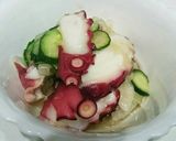 タコと新玉ねぎの中華酢の物。作り方2写真