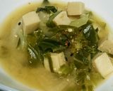 高野豆腐とキャベツのお味噌汁。作り方3写真