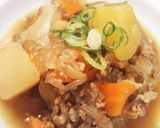 簡単！鶏ひき肉のホクホク肉じゃが♪作り方5写真