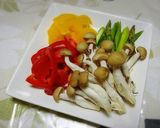 レンジで♪豚肉と野菜の梅だれ蒸しサラダ作り方2写真