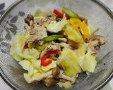 レンジで♪豚肉と野菜の梅だれ蒸しサラダ作り方6写真