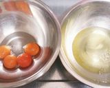 米粉で♪ 抹茶小豆クリチシフォンケーキ作り方3写真