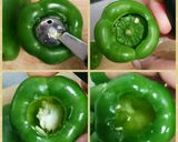うずら卵in丸ごとピーマンの肉詰め作り方1写真