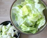 しっとり、和風レタスチャーハン。作り方1写真