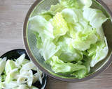 しっとり、和風レタスチャーハン。作り方1写真