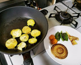 豚バラ と 焼き野菜 の生姜醤油プレート作り方1写真