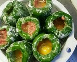 うずら卵in丸ごとピーマンの肉詰め作り方11写真