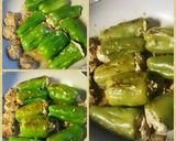 うずら卵in丸ごとピーマンの肉詰め作り方17写真