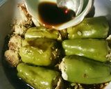 うずら卵in丸ごとピーマンの肉詰め作り方18写真