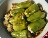 うずら卵in丸ごとピーマンの肉詰め作り方19写真