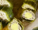 うずら卵in丸ごとピーマンの肉詰め作り方21写真