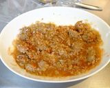 レンジで簡単☆ゴロゴロお肉のタコライス!作り方5写真