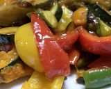夏野菜で甘酢あんかけ作り方11写真