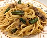 キノコの和風シーフードパスタ作り方23写真