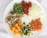 クスクス野菜ピラフとパイナップルサラダ作り方1写真