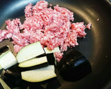 ご飯に合う！茄子と春雨とひき肉の甘辛炒め作り方1写真