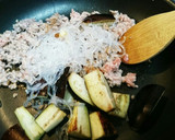 ご飯に合う！茄子と春雨とひき肉の甘辛炒め作り方2写真