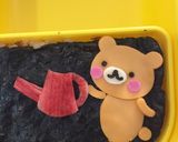 簡単♡お花に水やりくまちゃんのキャラ弁作り方6写真
