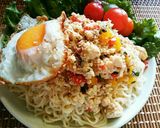 大葉と鶏挽き肉のガパオ風冷やし麺作り方7写真